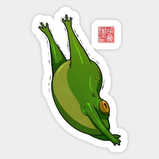 Frog Cat Stretch Sticker